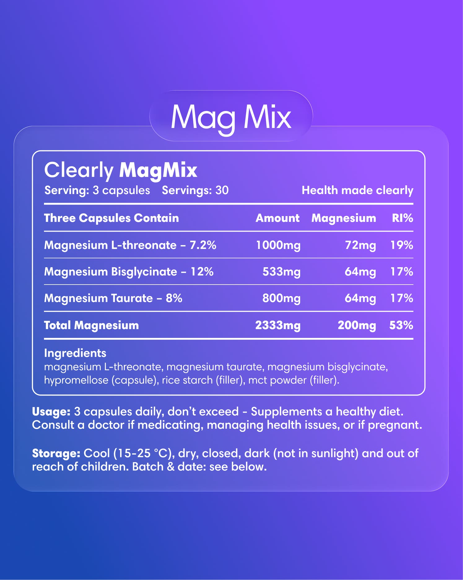  Clearly - Magnesium Mix