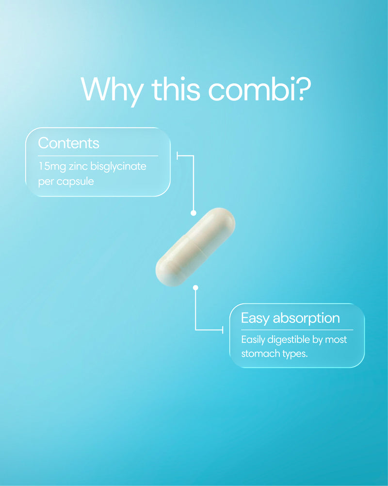 Clearly Zinc capsule supplement in a white bottle with a label, designed for immune support and overall health.